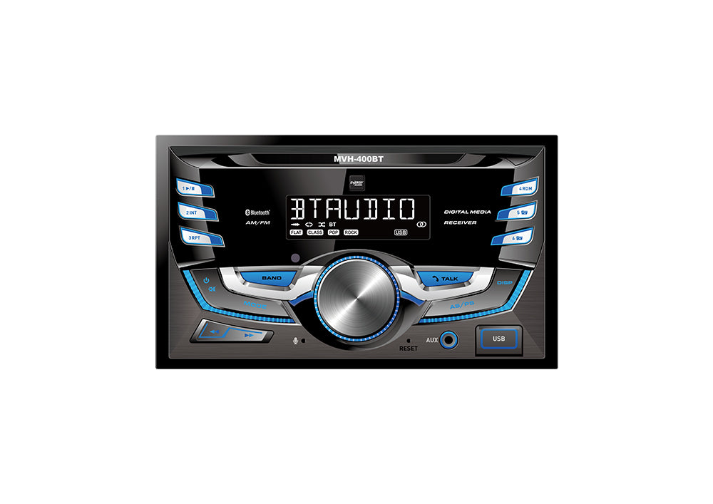 amf24Vオーディオ CD/Bluetooth/USB/AUX Energy Audio MVH-400BT Bluetooth/USB/AUX Double Din Multimedia Player
