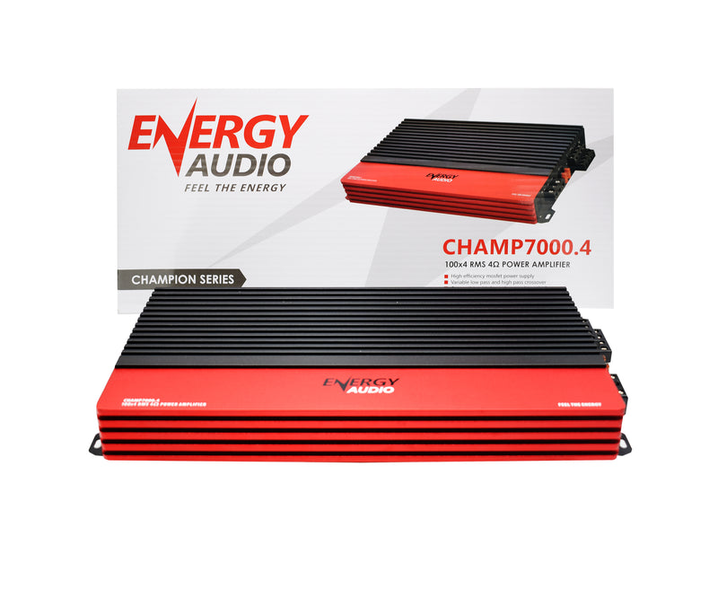 Energy Audio CHAMP7000.4 100Wx4 RMS 4-Channel Amplifier