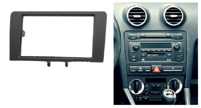 Audi A3 2008-2012 Double Din Trimplate