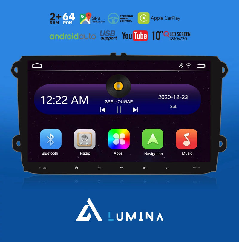 Lumina ATLAS-VW 9" Inch Carplay/Android OEM Radio