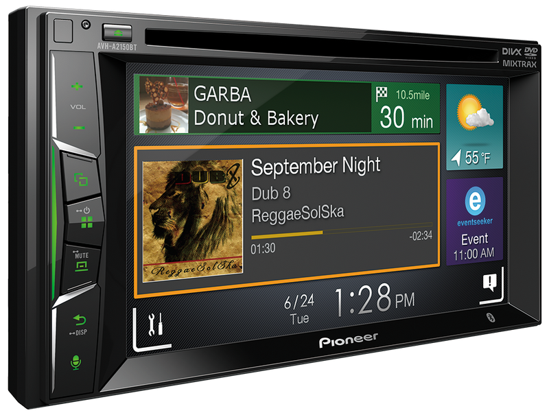 Pioneer AVH-A2150BT 6.2" Double Din Radio