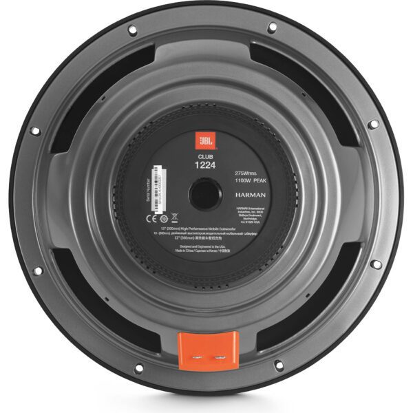 JBL CLUB1224 12" Inch DVC 1100W PEAK 275 RMS Subwoofer