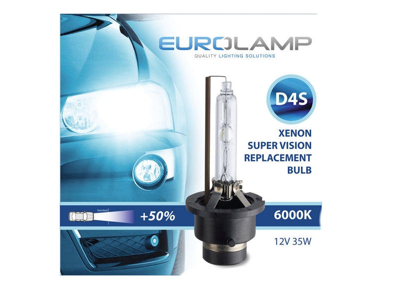 Eurolamp D4S 6000k Replacement HID XENON Bulb (pair)