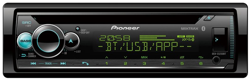 Pioneer DEH-S5250BT BLUETOOTH/CD/USB Single Din Radio