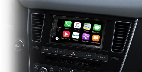 Clarion FX450+CAMERA Apple CarPlay & Android Auto Double Din Media Player