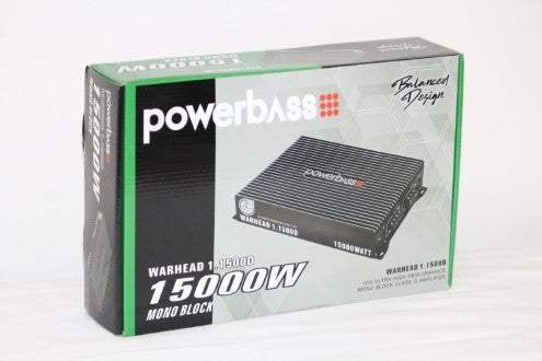Powerbass WARHEAD 1.1500D 15 000W Monoblock Amplifier