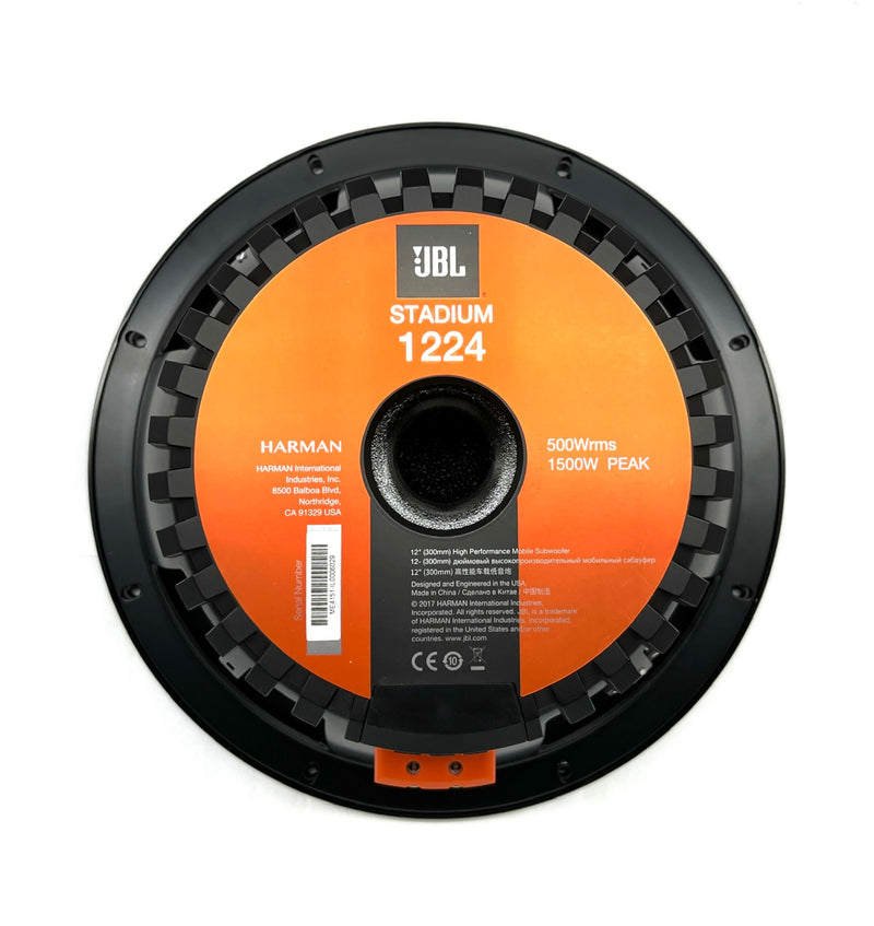 JBL STADIUM1224 12" 500RMS 1500W DVC Subwoofer