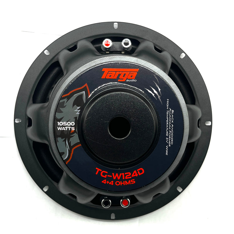 Targa Wolf TG-W124DW 12" 10500W 550RMS DVC Subwoofer