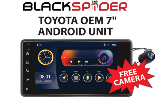 Blackspider BSTY7A OEM for Toyota with CarPlay & Android Auto & Free Camera!!