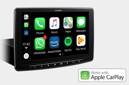 Alpine ILX-F903D  9″ Single Din BT/USB with Carplay & Android Auto