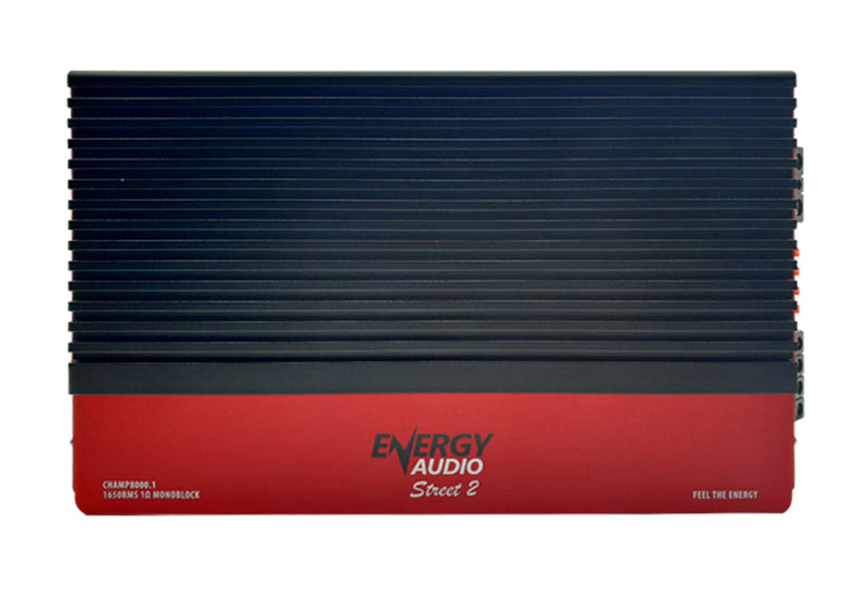 Energy Audio 1- Channel CHAMP8000.1 1650WX1 RMS at 1 Ohm Monoblock Amplifier