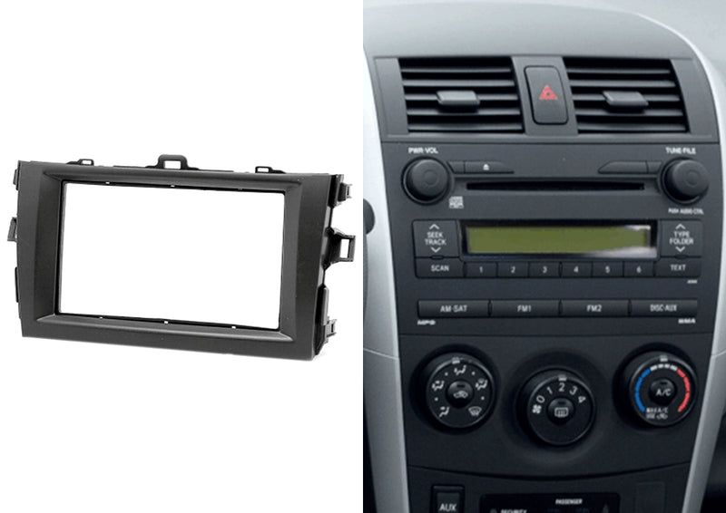Toyota Corolla 2007-2013 Double Din Trimplate