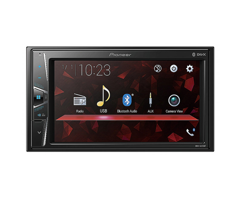 Pioneer DMH-G225BT Double Din 6.2″ AV Receiver with Bluetooth + Free Camera