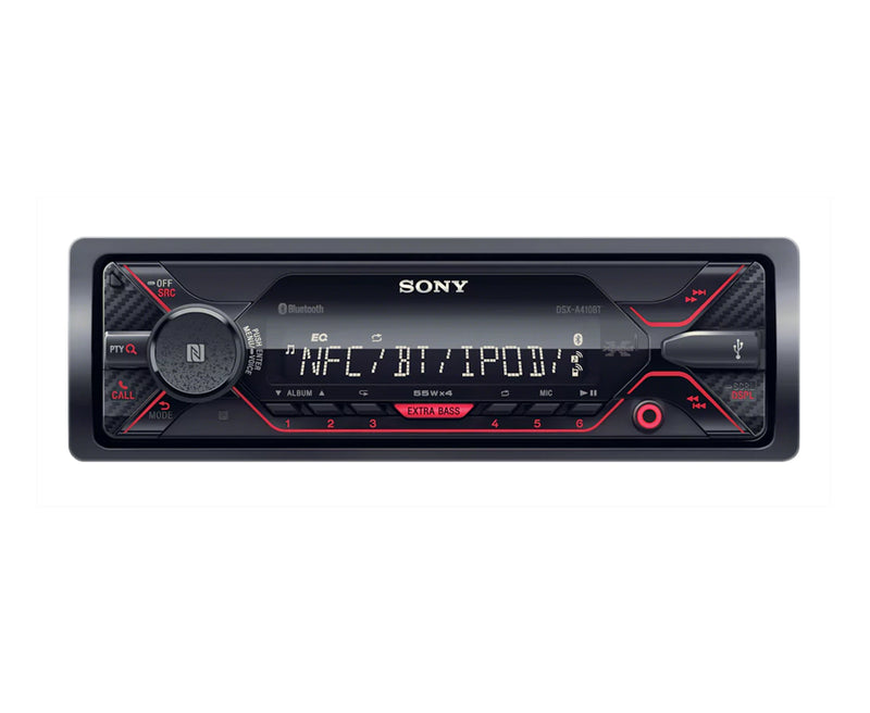 Sony DSX-A410BT Bluetooth/USB/AUX Single Din Media Player