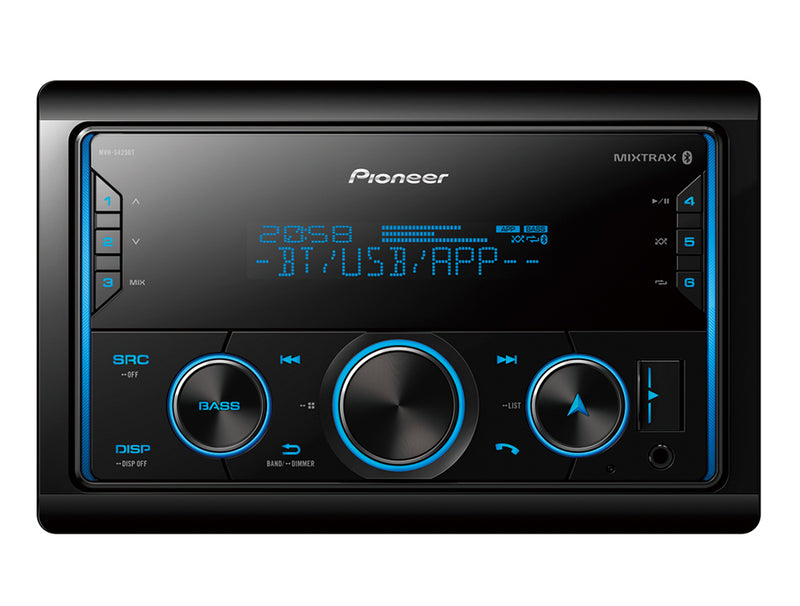 Pioneer MVH-S425BT Bluetooth/USB/AUX/FM Double Din Media Player