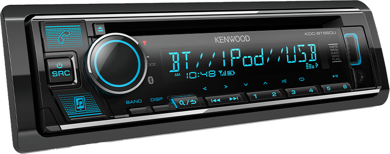 Kenwood KDC-BT660U BT/CD/USB Single Din Media Player