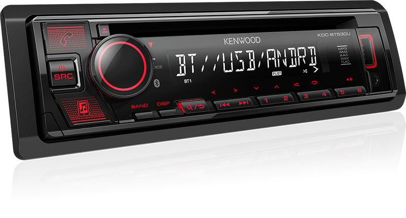 Kenwood KDC-BT530U BT/USB/CD Single Din Radio